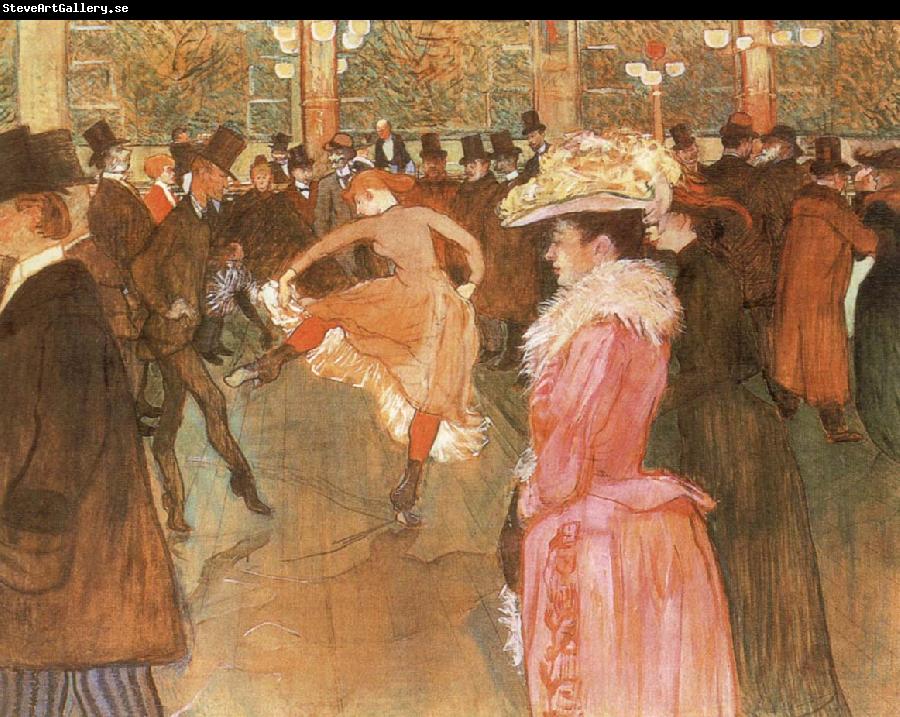 Henri de toulouse-lautrec A Dance at the Moulin Rouge